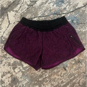 Purple lululemon size 10 shorts